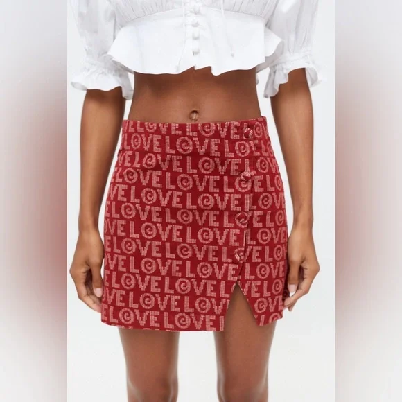 Plus size red skirt urban outfitters best sale
